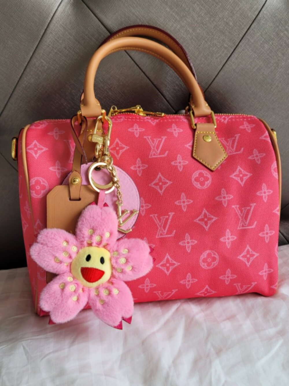 Speedy 25 Pink Monogram Origine